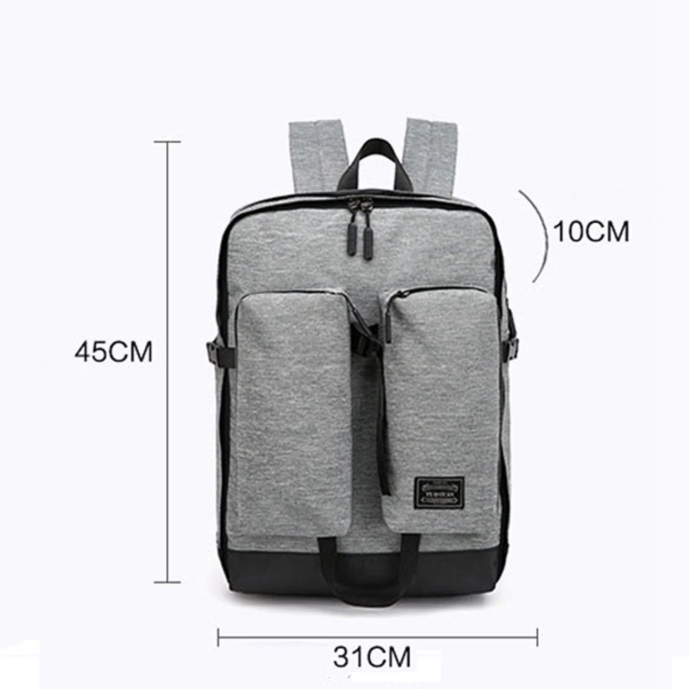 HeloFrn Soprt Men Women Canvas Backpack Large Capacity Laptop Sport Bag Teenager Weenend Travel Mochila | Багаж и сумки
