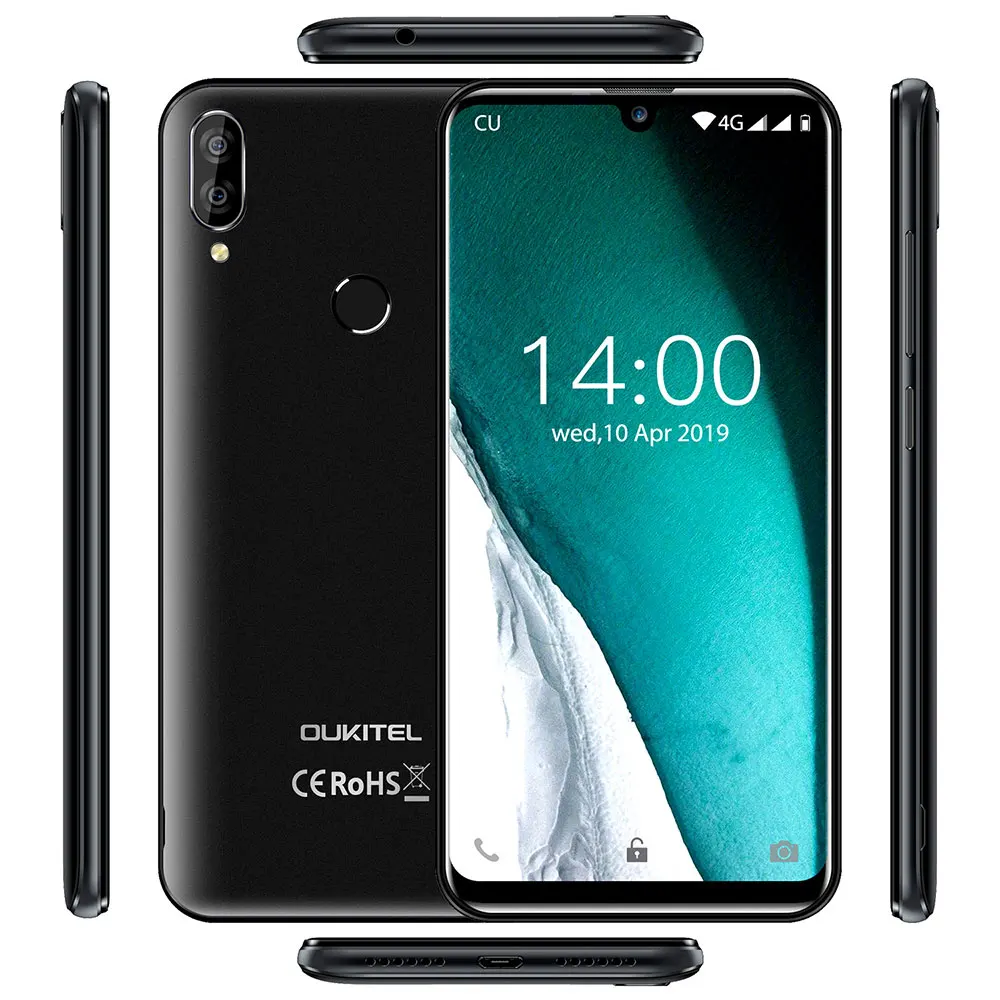 Оригинальный Смартфон OUKITEL C16 Pro 4G 5 71 дюйма с каплями воды MT6761 Cortex-A53 4-ядерный 3 ГБ