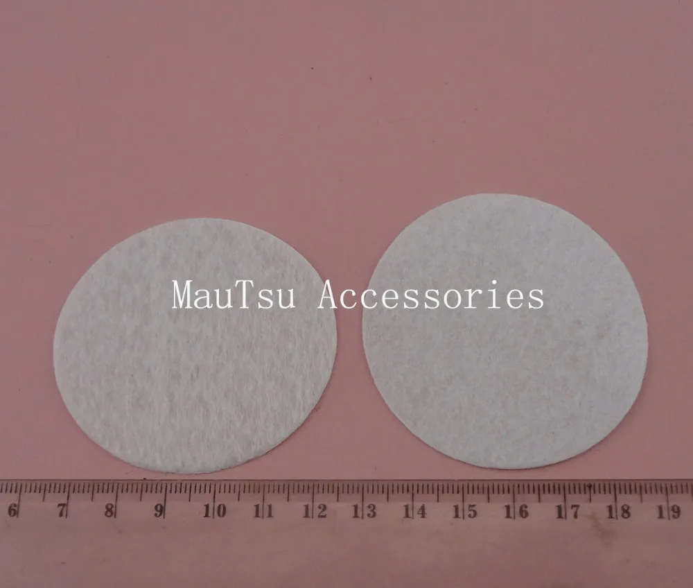 

300PCS 6.0cm 2.35" white round felt pads appliques for flower and brooches' back,round felt spacers,non-woven Circles patches