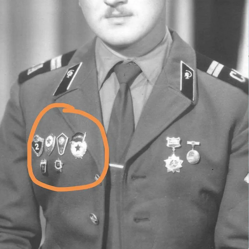 Оригинальная советская Элитная Гвардия СССР значок медная эмаль красная пять