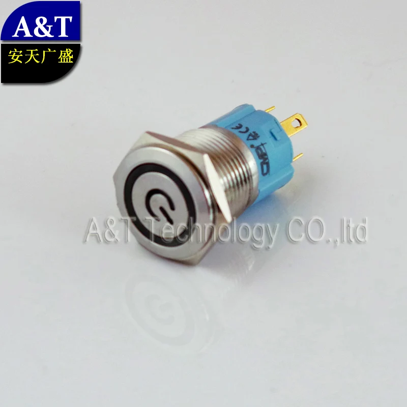 Автомобильная Лодка противотуманная фара кнопка включения питания 16 мм 12 в 24 В 220