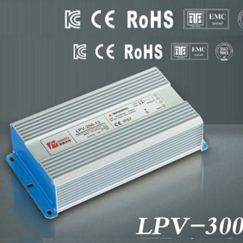 Водонепроницаемый светодиодный драйвер постоянный ток 48 В 300 Вт IP67 наружное