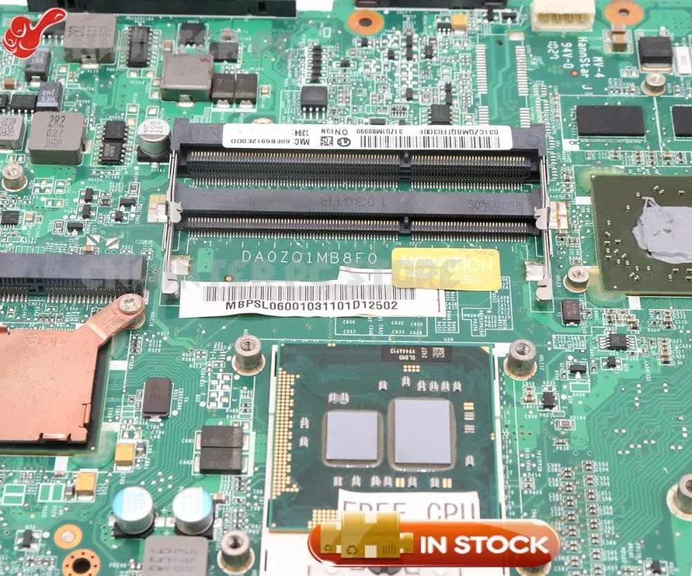NOKOTION DA0ZQ1MB8D0 MB. Psl06001 MBPSL06001 для acer aspire 5745 5745G материнская плата для ноутбука HM55 HD5650 DDR3 Бесплатный процессор