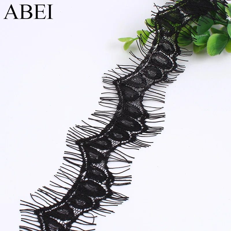 Черная кружевная лента для ресниц 5 см аксессуары одежды ручной работы 3