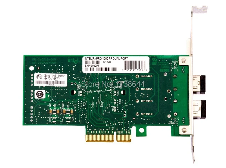 Высокого качества expi9402pf 82571eb чип pci-e Gigabit Ethernet сервер сетевой карты Lan проводной