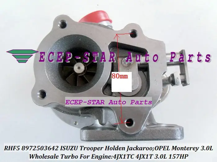 Турбокомпрессор RHF5 8971371093 8971371094 8971371095 8971371097 для ISUZU Trooper Jackaroo Monterey 4JX1 4JX1TC 4JX1T 3.0L |
