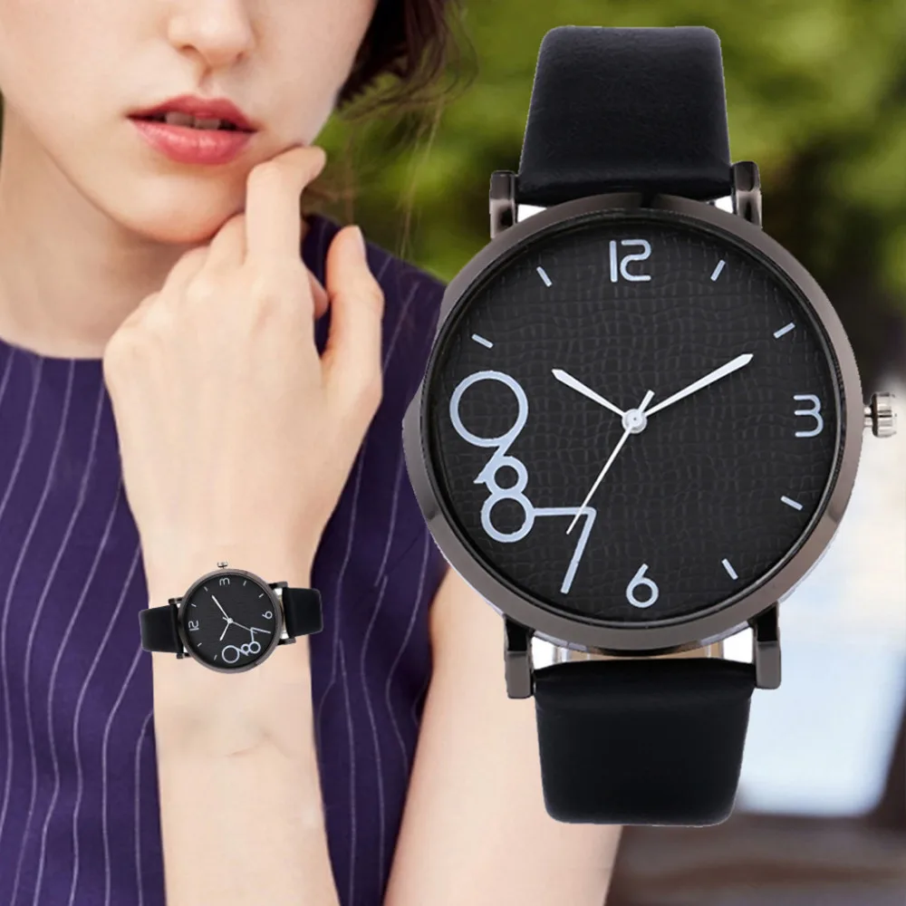 

Women's Casual Quartz Leather Strap Watch Analog Wrist Watch Relogio Feminino Women Watches Reloj Mujer Bayan Kol Saati N50