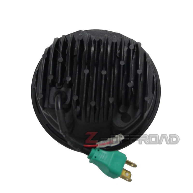 Для мотоцикла plug and play 5 75 "LED H4 фара с белым галогенным кольцом для dyna FX Softail |