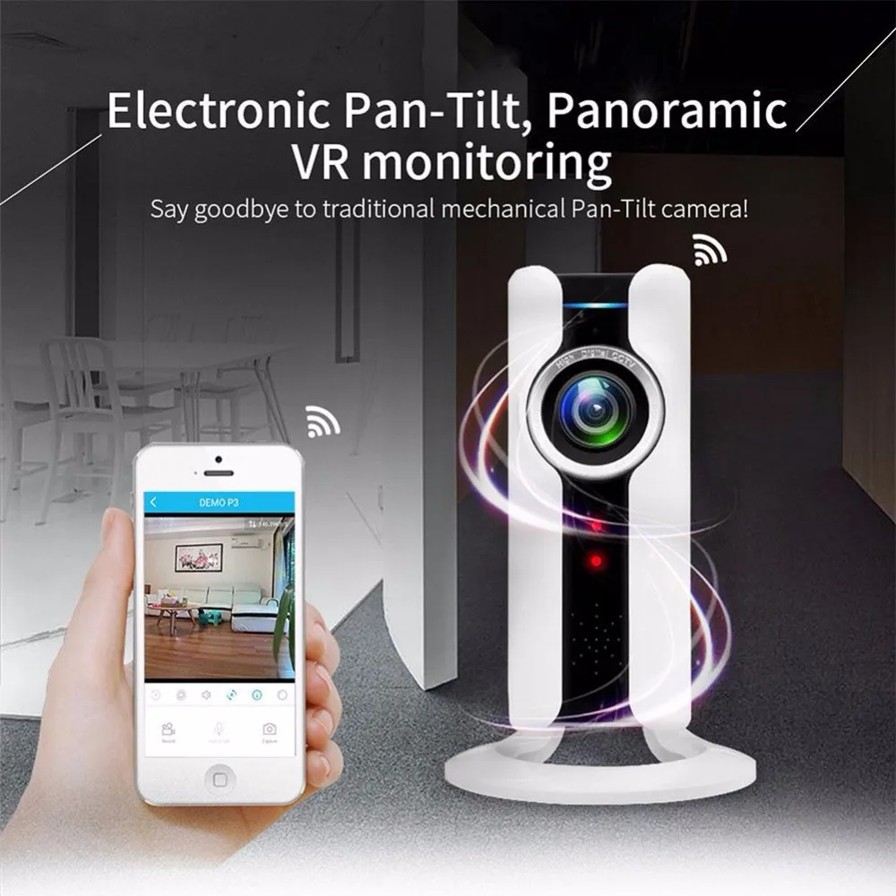 Esddi Новый 720 P WI-FI 360 видео градусов панорамный Fisheye сети Cam охранных Детская