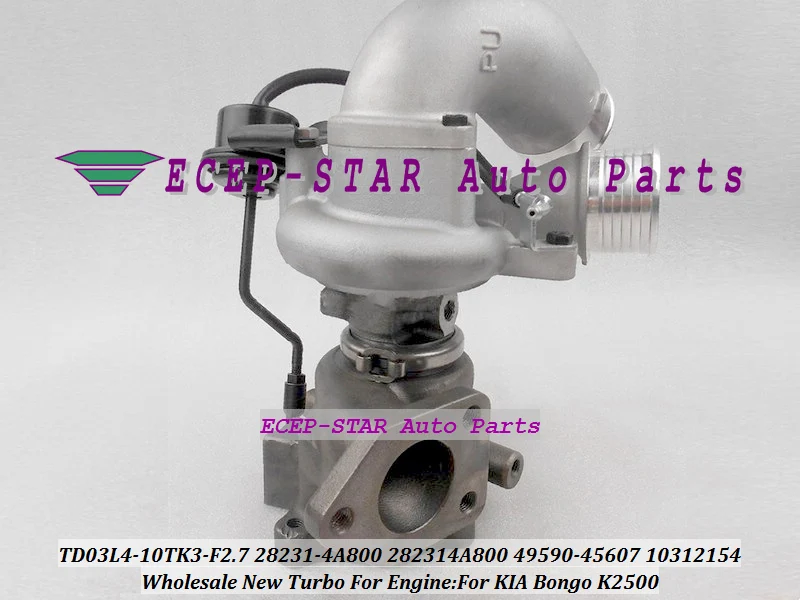 TURBO TD03L TD03L4 10TK3 F2.7 28231 4A800 282314A800 49590 45607 10312154 для KIA Bongo K2500 2.5L 1.5L|turbo turbo turbo|turbo kiakia |