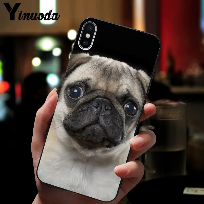 Yinuoda милый мопса шаблон ТПУ Мягкие аксессуары для телефонов сотовый телефон