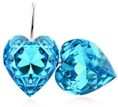 Серьги в форме сердца JS E034 серебряные ювелирные изделия серьги без никеля