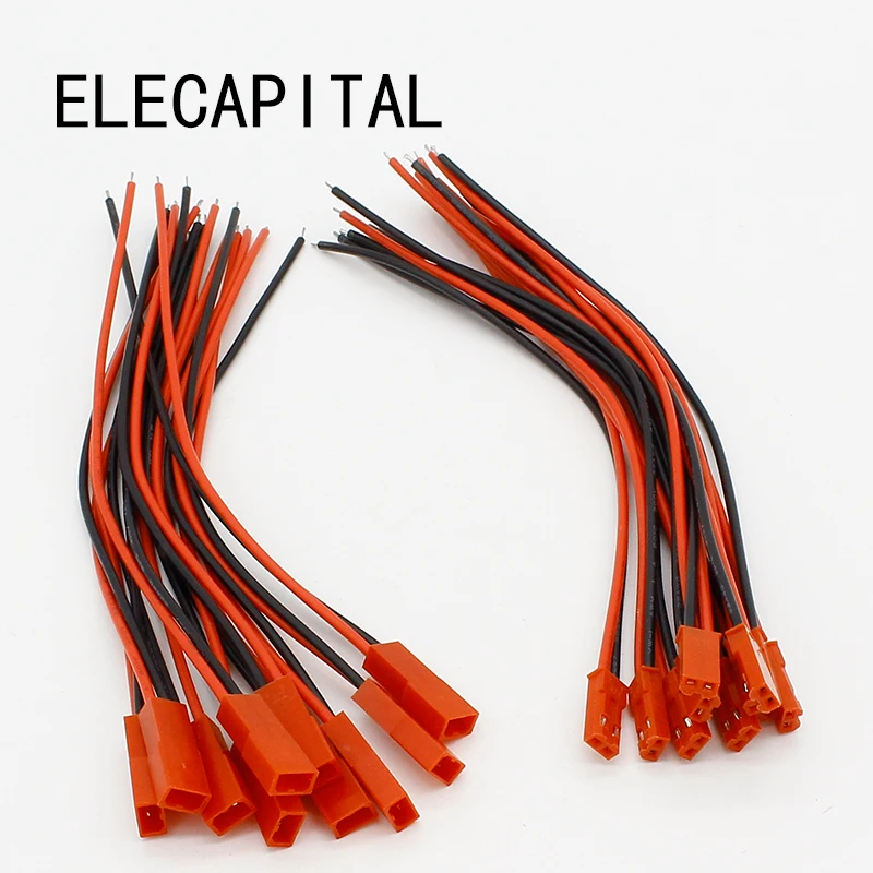 10 пар Штекерный и гнездовой разъем 150 мм для аккумулятора RC|jst connector pairs|female cable