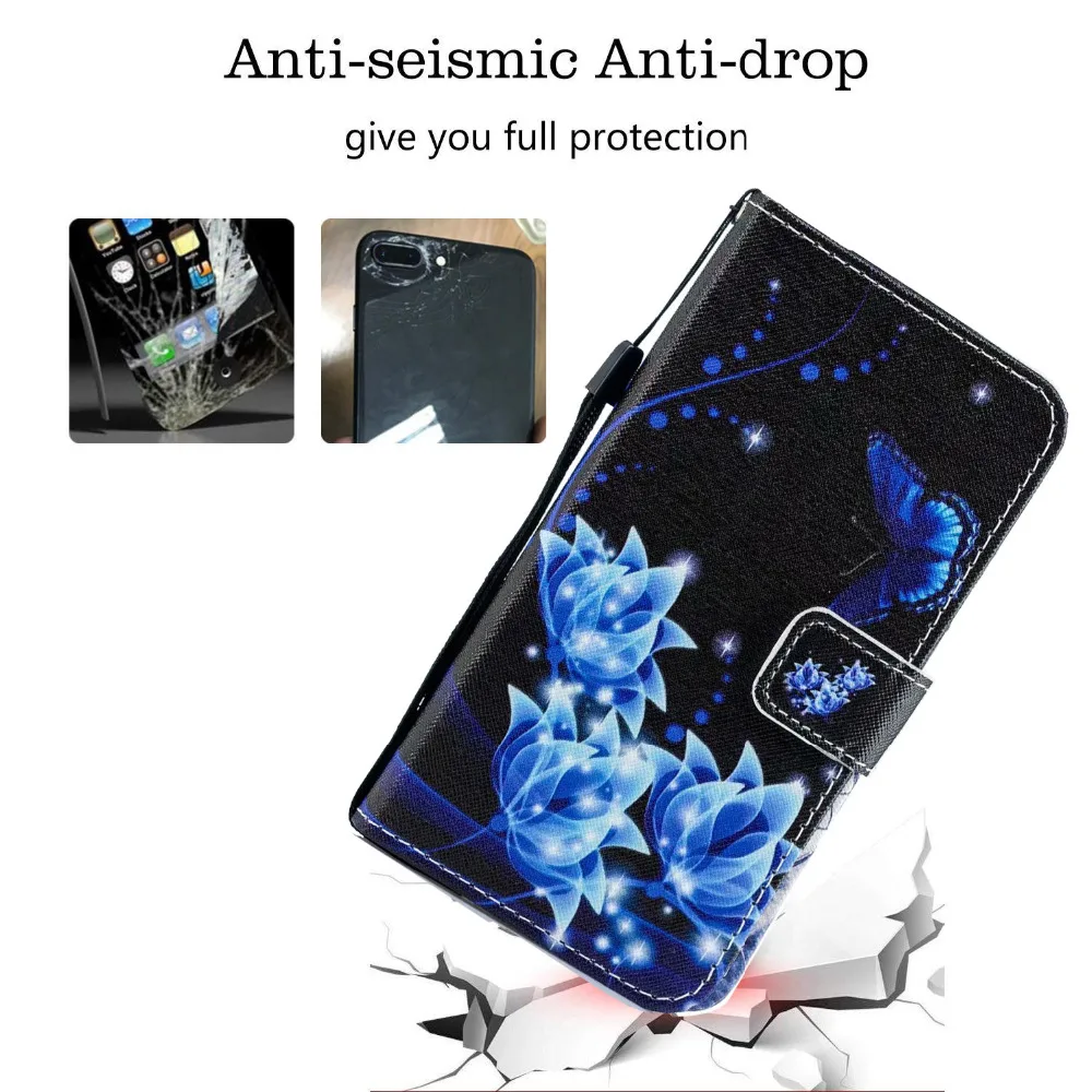 Для Samsung A5 2018 A750 Магнитный Флип-кошелек из искусственной кожи чехол для телефона 6