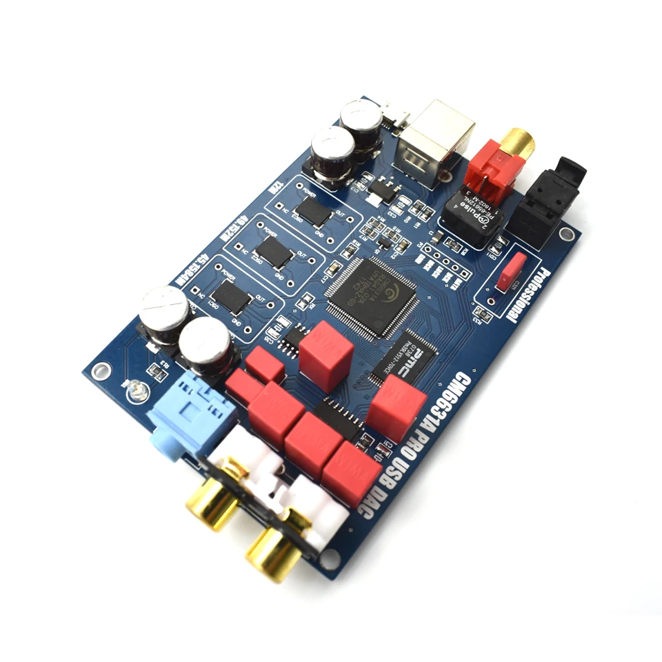 CM6631A цифрового интерфейса USB к I2S/SPDIF коаксиальный выход 32/24Bit 192K+ чехол DAC аудио декодер T0082