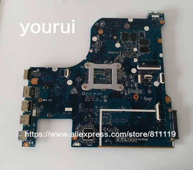 Высокое качество материнская плата yourui для Lenovo G70 80 с SR23W i7 5500U CPU AILG1 NM A331