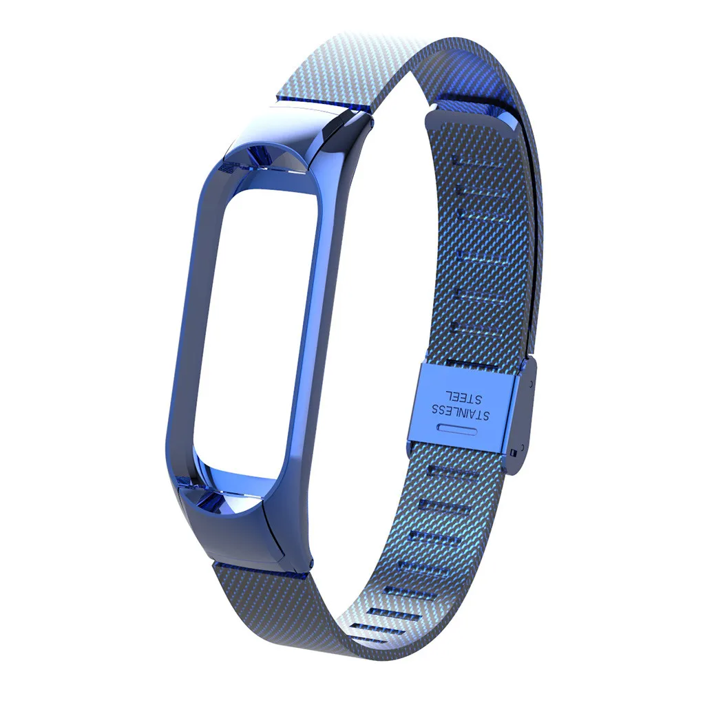Для Xiaomi Mi Band 3 часы Миланская Магнитная Петля ремешок на запястье металлический