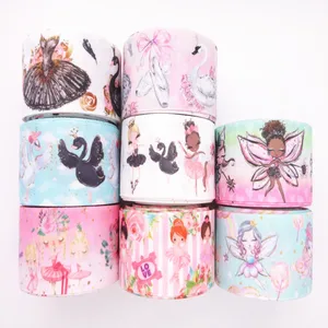 Корсажная лента для рукоделия, 5 ярдов, 1 дюйм, 25 мм1,5 дюйма, 38 мм, с изображением лебедябалериныфеи, украшения бантами MD19031102