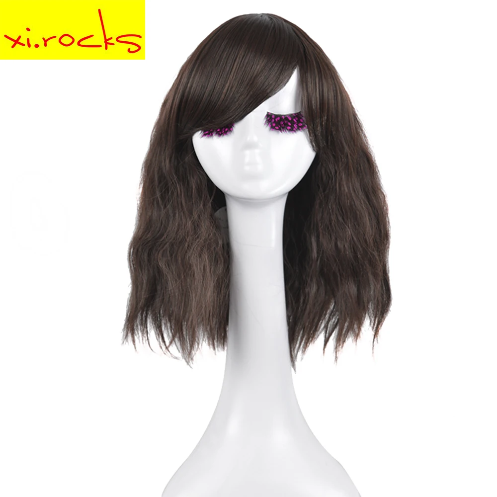 3076 парик для молодых женщин черные смешанные коричневые кудрявые Кудрявые