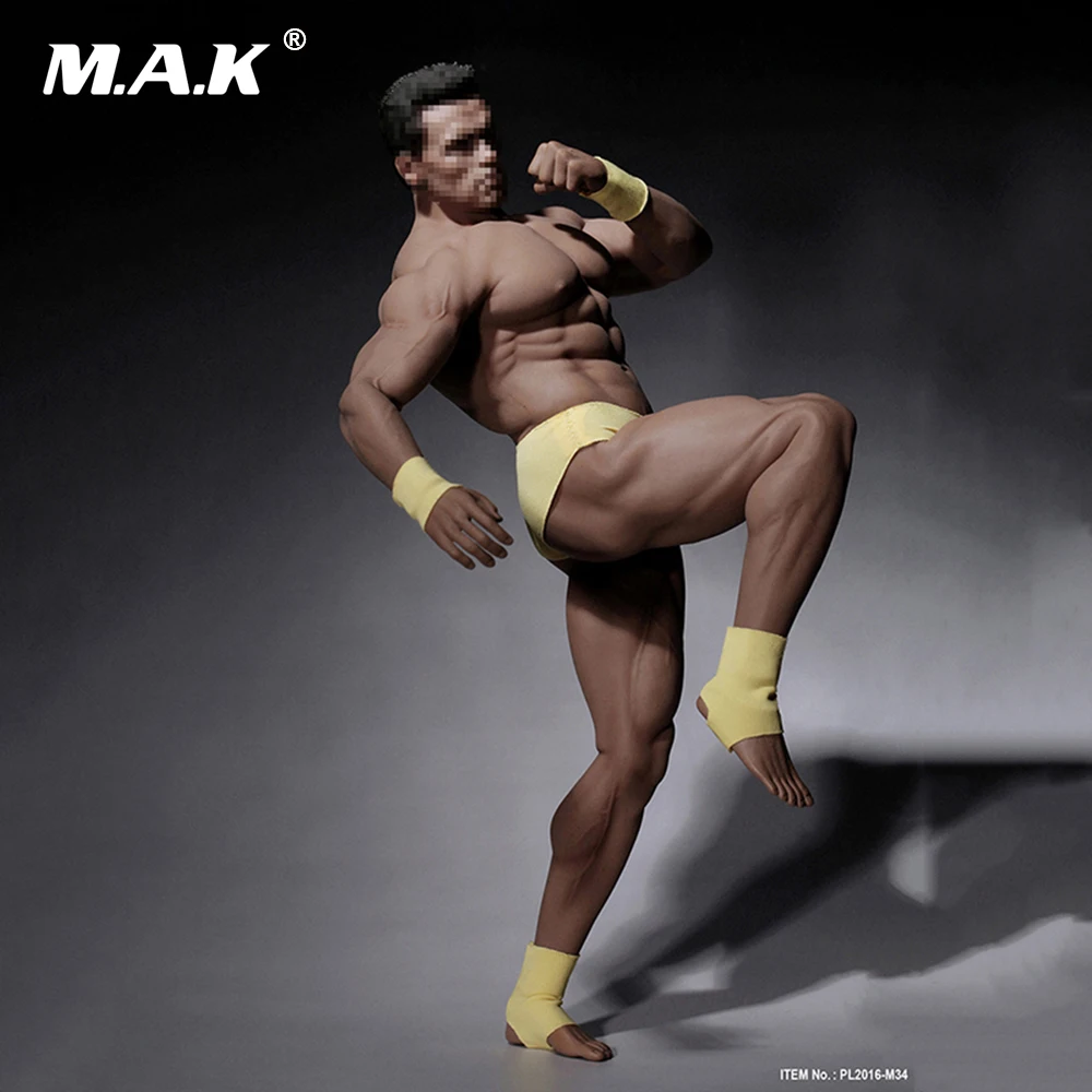 

1/6 Scale Male Super-Flexible Strong Muscular Seamless Figure Body With Stainless Steel in Suntan Color Figure Body Model