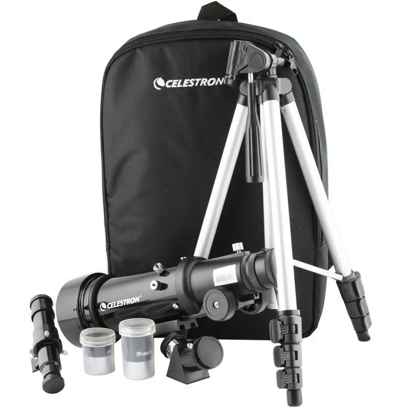 Телескоп CELESTRON PowerSeeker 70/400 мм, космическая астрономия, для начинающих, для путешествий, оптический штатив, Зрительная труба, телескопическая