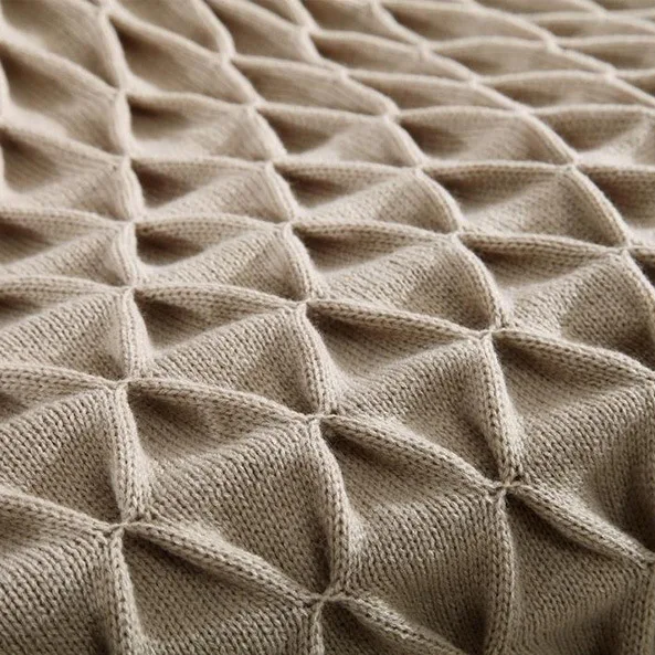 Высококачественное однотонное трикотажное одеяло из 100% хлопка чехол для дивана