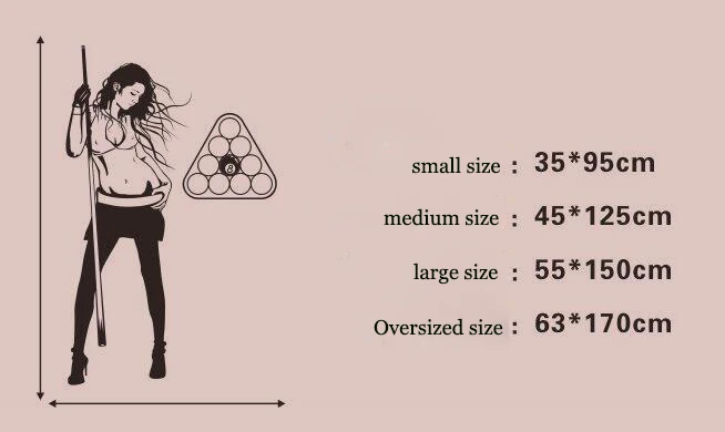 Бильярд наклейки на стену красота девушка комната витрину черный восемь клуб