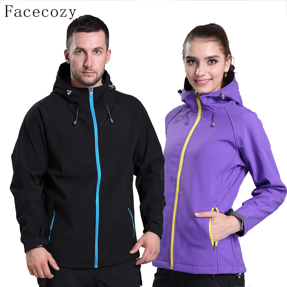 Куртка Facecozy Мужская и женская осенняя зимняя Спортивная флисовая с защитой от