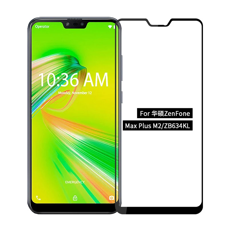 Закаленное 3d-стекло для Asus Zenfone Max Plus M2 ZB634KL полное покрытие 9H Защитная пленка