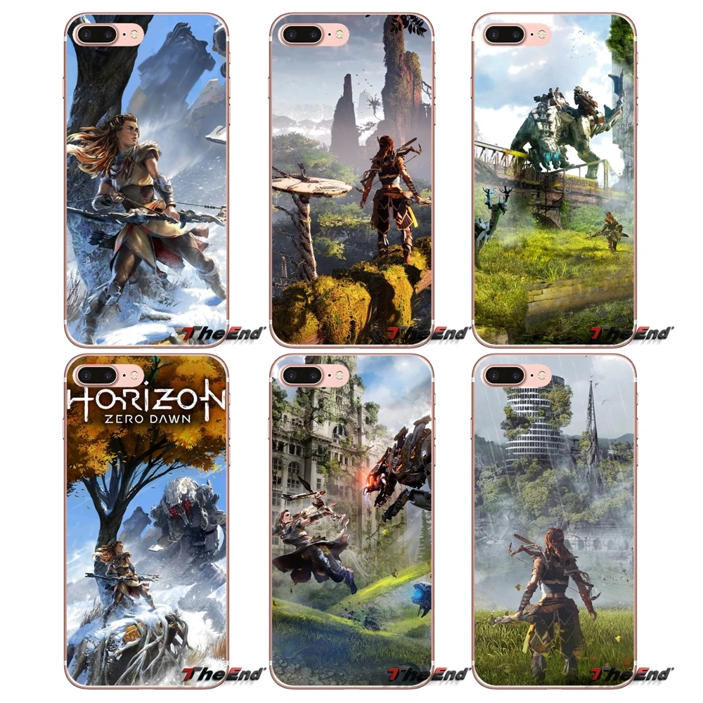 Чехол из ТПУ для iPhone X 4 4S 5 5S 5C SE 6 6S 7 8 Plus Samsung Galaxy J1 J3 J5 J7 A3 A5 2016 2017 viedo game Horizon Zero