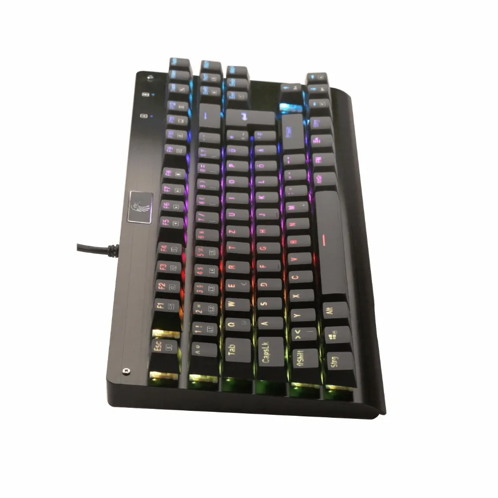Механическая игровая клавиатура RGB с немецкой раскладкой светодиодный
