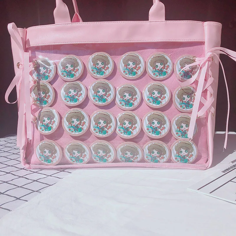 Японский сладкий Лолита Harajuku прозрачный Itabag JK Ita Сумка косплей девушка сумка на плечо элегантный дизайн Kawaii Mori девушки Дорожная сумка