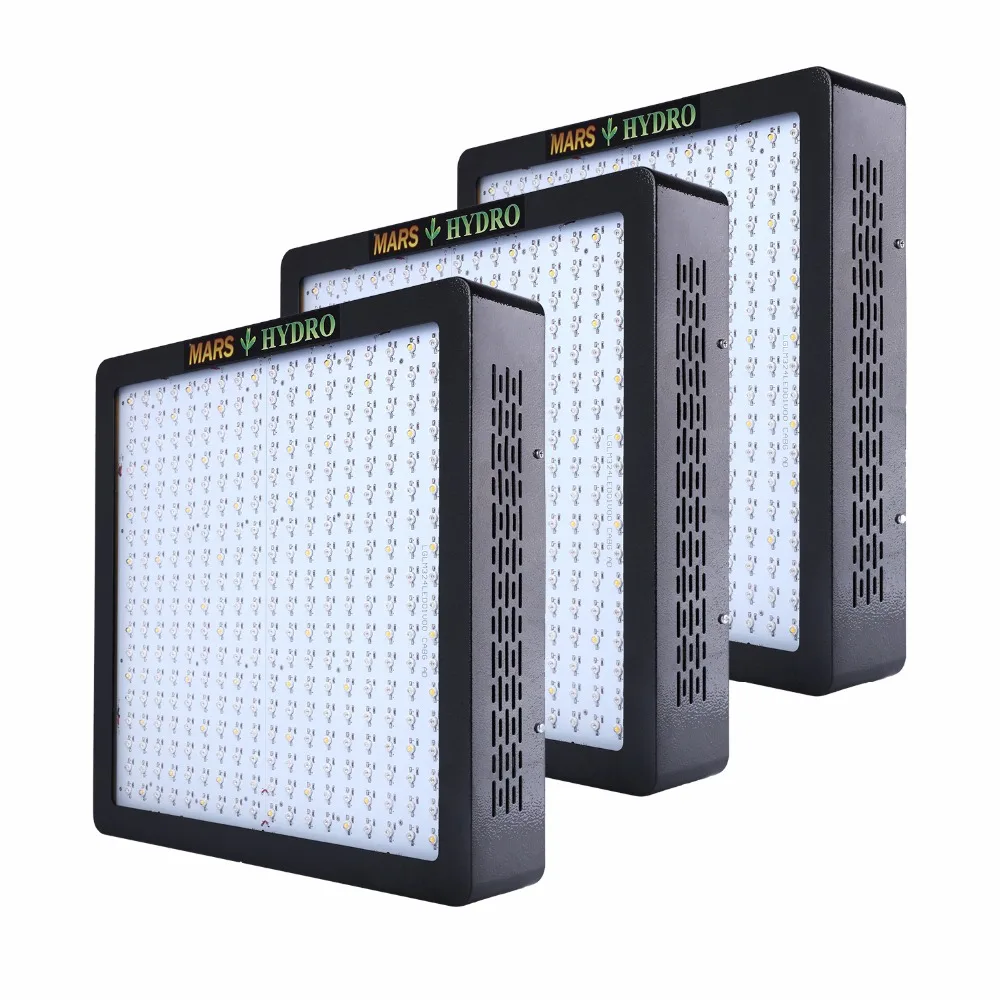 Mars Hydro 3PCS MarsII 1600w LED Full Spectrum Grow Light for Indoor Hydroponics Box | Growing Lamps