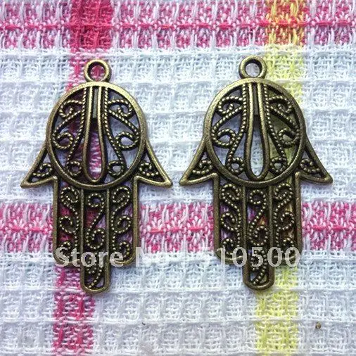 

40pcs Antique bronze charm of the lovely Hand ornaments Zinc Alloy Jewelry Accessories DIY fashion jewelry pendant