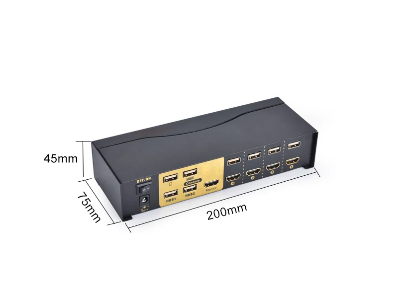 4 порта smart HDMI переключатель KVM 4 в 1 из usb-мышь клавиатура обмен дистрибьютор с кабелем