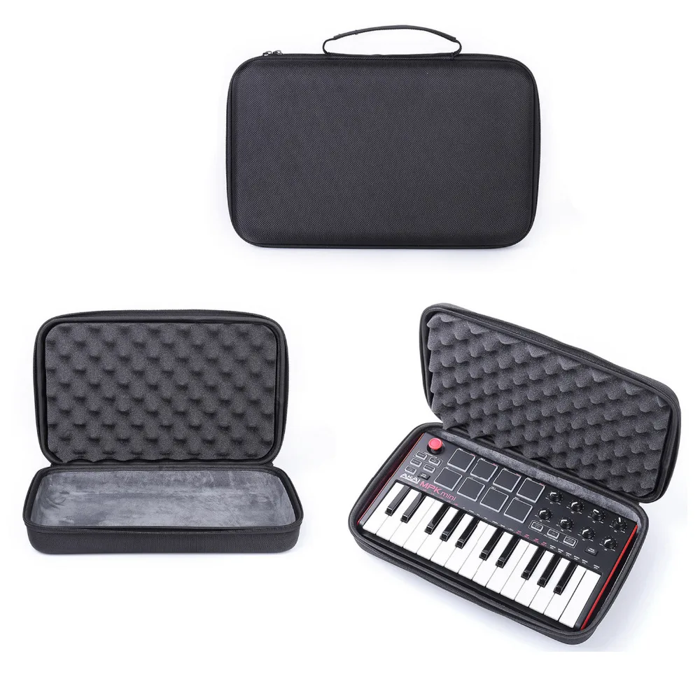 Дорожный Жесткий Чехол для Akai Professional MPK Mini MKII | 25 клавишный ультра портативный USB
