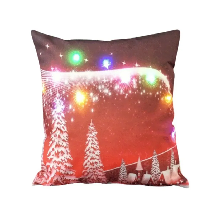 9 OCHINE Light Up наволочка для подушек Led Merry Christmas Glow Throw Светодиодная лампа Подушка Чехол очень мягкая подушка наволочка - Цвет: 9