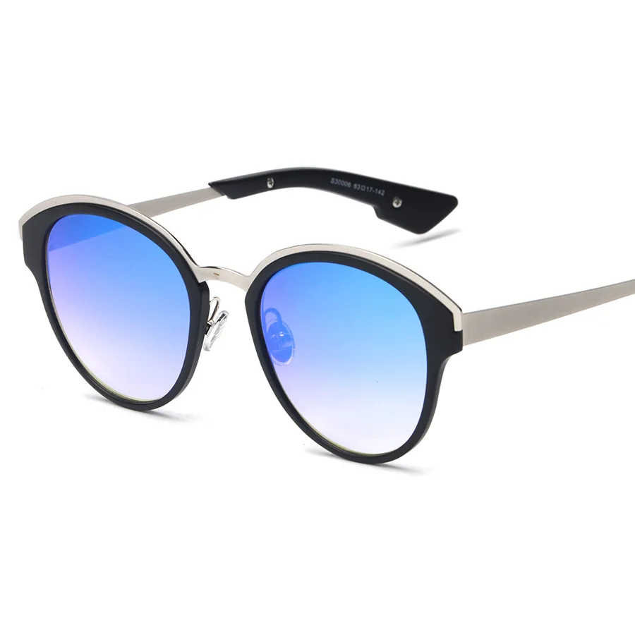 Высокое Качество Кошачий Глаз Женщины Солнцезащитные Очки Золото Металл Gafas de sol