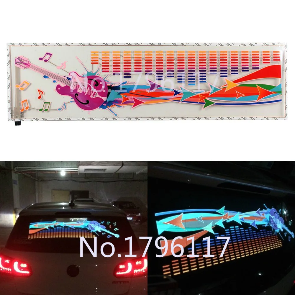 СВЕТОДИОДНЫЙ Автомобильный эквалайзер 90x25 см с активированной музыкой|music light|flash