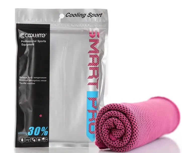 

9 Colors 30*90cm Colorful Cooling Towel Long Instant Cooling Sport Towel for Travel Camping Gym Icy Cool Snap Towel CCA8561 120p