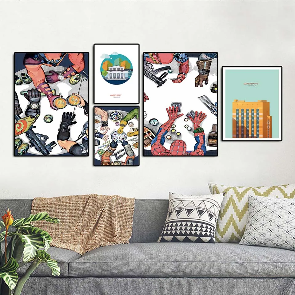 Vinsonloud украшение для дома постер и печать на холсте декоративные картины для гостиной абстрактный модный тренд