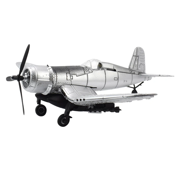 F 1 шт. Сборная модель самолета набор игрушек для мальчиков военный F4U Corsair Fighter 4D модель DIY строительные блоки игрушка для обучения подарки - Цвет: F