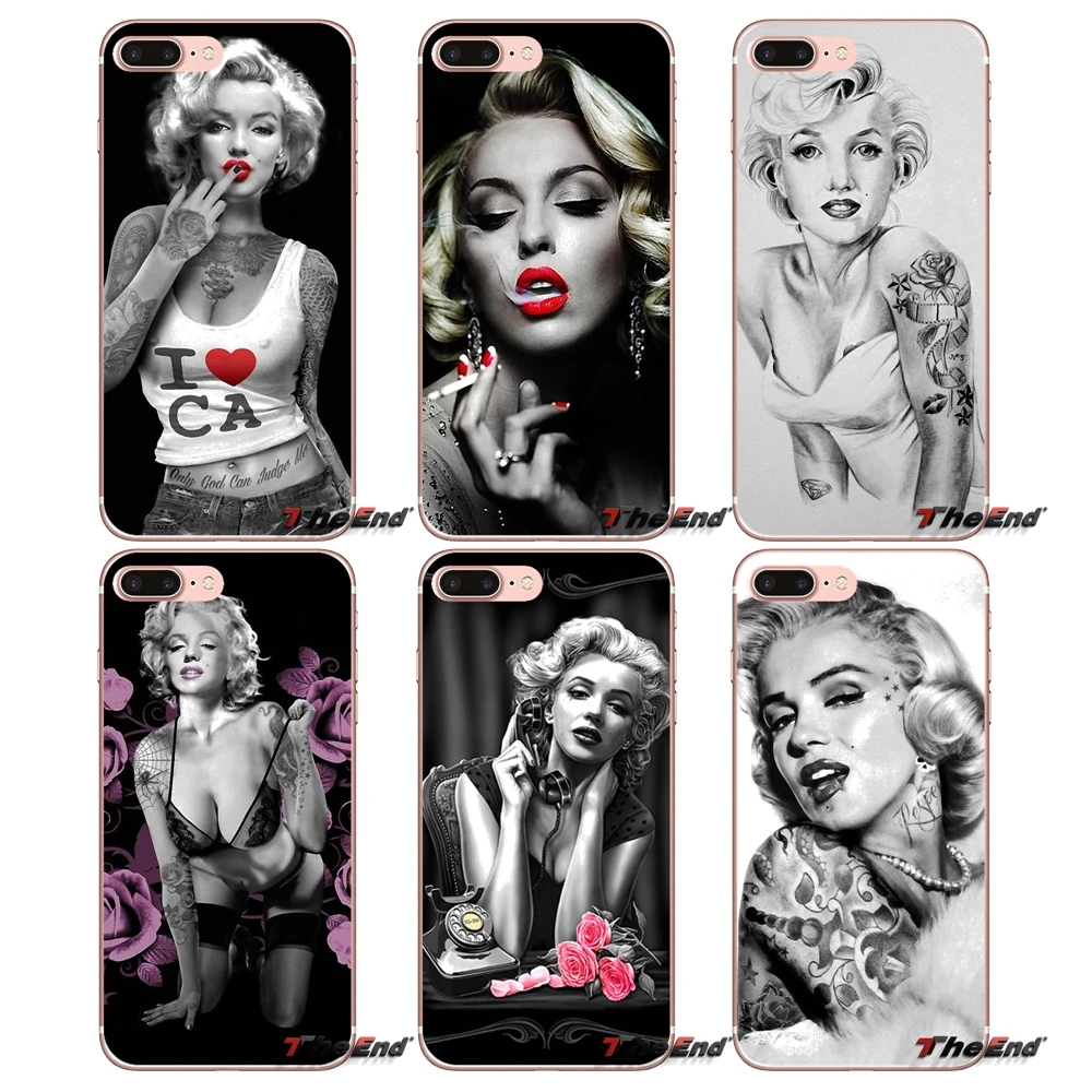 Для iPhone X 4 4S 5 5S 5C SE 6 6S 7 8 Plus Samsung Galaxy J1 J3 J5 J7 A3 A5 2016 2017 Чехол для очков marylin monroe tatooe |