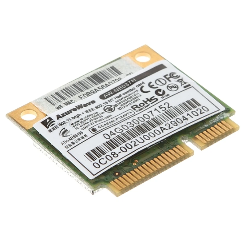 Для Azurewave AW-NB037H 802.11nbg+ Bluetooth 3,0 Беспроводная мини карта PCI-E Wifi