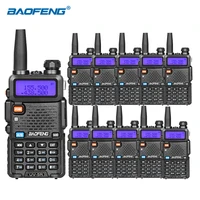 10 pz baofeng uv 5r walkie talkie vhf uhf dual band ham radio professional cb radio baofeng uv5r portable radio for hunting