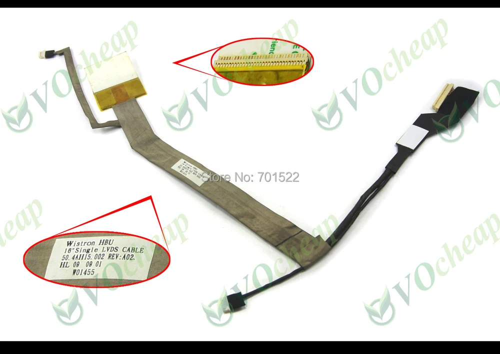 Оригинальный новый гибкий ЖК кабель Vedio для HP Compaq Presario CQ60 100 200 300 Series 16 &quot 50.4AH15.001