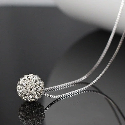 

Hot Sale Promotion 2016 New Fashion Shambhala Short Chain 925 Sterling Silver Necklaces for Women Jewelry Birthday Gift