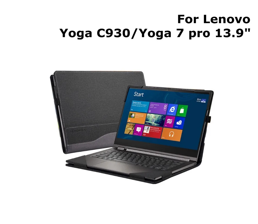 2018 Case For Lenovo Yoga C930 13.9'' Tablet Laptop Sleeve Cover PU Leather Protective Skin hard shell 7 Pro Notebook | Компьютеры