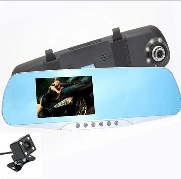 Зеркальная камера DVR видео регистратор монитор парковки 4 3 со светодиодом и