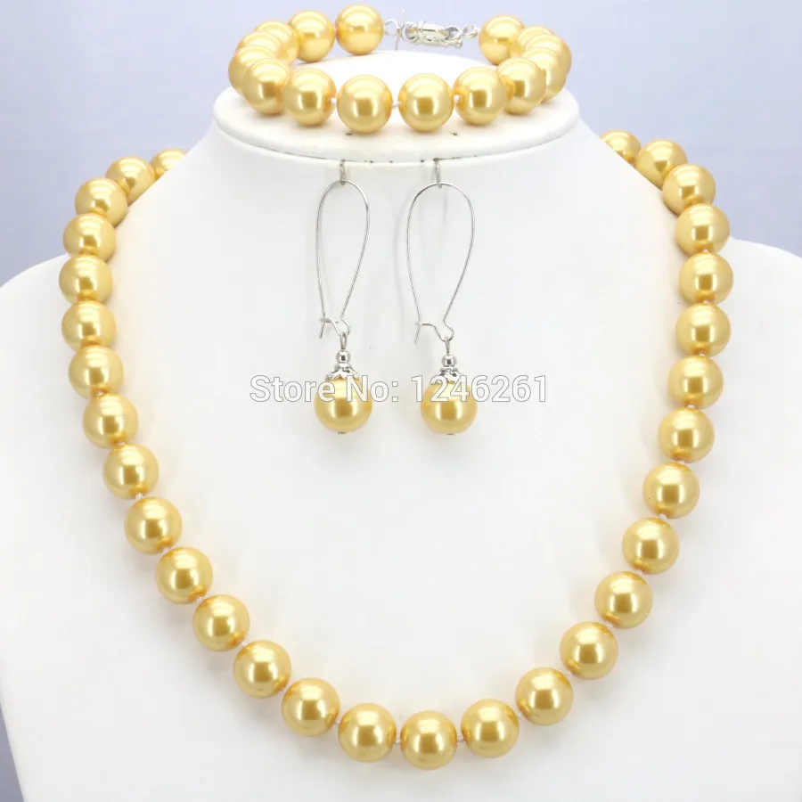 Блестящие рождественские подарки для женщин и девочек 10 мм желтая стеклянная